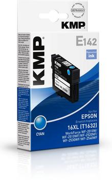 KMP E142 Tintenpatrone cyan kompatibel mit Epson T1632 (1621,4003)