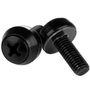 STARTECH M6 X 12MM - MOUNTING SCREWS - 50 PACK BLACK - M6 X 12MM - SCREWS - 50 PACK BLACK - M6 MOUNTING SCREWS FOR SERVER RACK CABINET IN