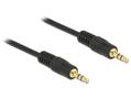 DELOCK Stereo Jack Cable 3.5 mm 3 pin male > male 0.5 m black
