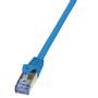 LOGILINK - Patch Cable Cat.6A 10G S/FTP PIMF PrimeLine blue 0,25m