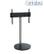 B-TECH Cantabria BTF801/BS Display Stand Maks 30kg/55", VESA opptil 600x400, rund fot, stål og sort herdet glass.