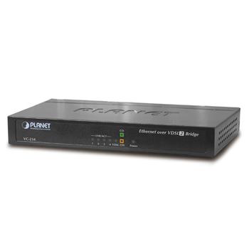 PLANET Konverter Ethernet <> VDSL2 30a Ethernet switch med ADSL2 Bridge (VC-234)