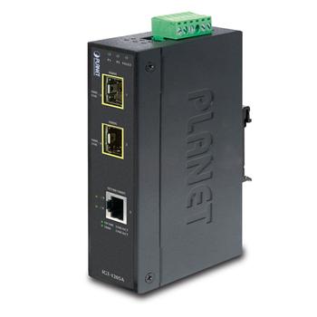 PLANET Konverter 10/1000TX - 100/ 1000SFP 1xTX 2xSFP DIN IP30 R.Power (IGT-1205AT)