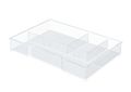 LEITZ DRAWER TRAY FOR PLUS- AND WOW DRAWER UNITS TRANSPARENT