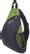 MANHATTAN Backpack sling-style for ultrabooks 12'' black/ green, Dashpack