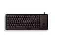 CHERRY Compact-Keyboard,  trackball m 2 knappar, PAN-Nordic,  USB, svart