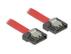 DELOCK SATA FLEXI kabel, 6Gbps, lås clips, 10cm, röd