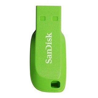 SANDISK k Cruzer Blade - USB flash drive - 16 GB - USB 2.0 - electric green (SDCZ50C-016G-B35GE)