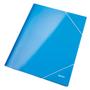 LEITZ 3 Flap folder A4 WOW blue metallic Leitz 3982