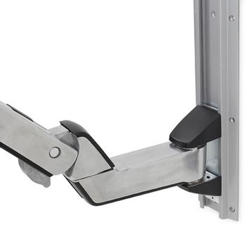 ERGOTRON n StyleView Sit-Stand Combo Extender - Short - mounting component (extender arm, wall track slider, arm cover) - polished aluminium,  high-grade plastic - silver (97-858-026)