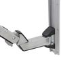 ERGOTRON n StyleView Sit-Stand Combo Extender - Short - mounting component (extender arm, wall track slider, arm cover) - polished aluminium,  high-grade plastic - silver (97-858-026)