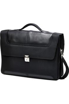 SAMSONITE Samsonite - Sidaho 15 Portfolio Black Leather Computer Bag (29V*09002)