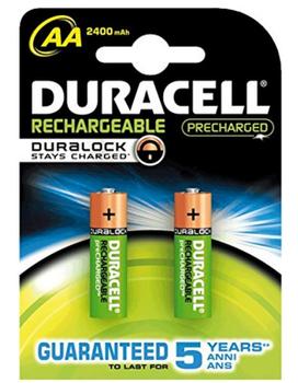 DURACELL StayCharged AA type Batterier til generelt brug (genopladelige) 2400mAh (056978)