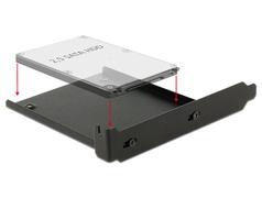 DELOCK Einbaurahmen 2,5" in PC slot bk | in einen PC Slot metall schwarz
