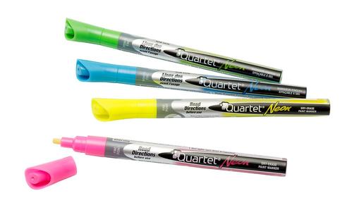 NOBO Quartet Whiteboard Neon Markers (1903892)