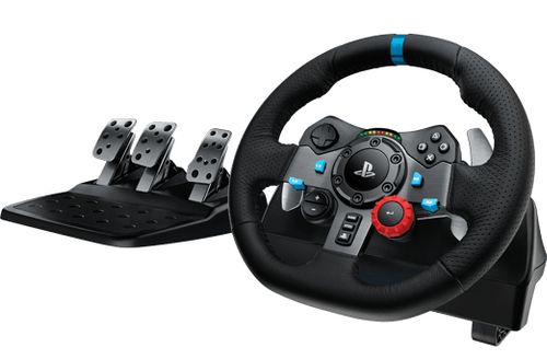 LOGITECH G29, Hjul + pedaler, Kabel, PlayStation 4, Playstation 3, USB 2.0, Sort - (Fjernlager - levering  2-4 døgn!!) (941-000113)