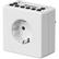 Wentronic Timer til jordet udtag, 12/24 timers justering,  display, 16 forskellig