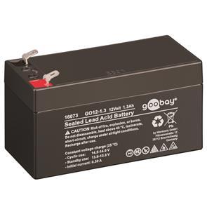 GOOBAY Genopladeligt blybatteri - 1,3 Ah - 97x43x58 (16073)