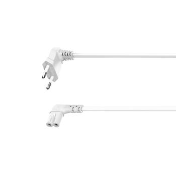 HAMA Euro Mains Lead Angled for One/ Play1/ SL/ Play5 White 3.0m (00118020)