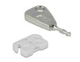 DELOCK Lås för USB-portar, 5 USB-lås, 2 nycklar, vit