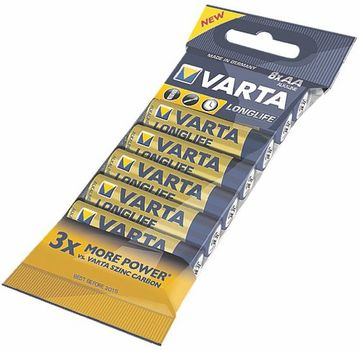 VARTA 1x8 Longlife AA LR 6 Bulk Pack (04106101328)