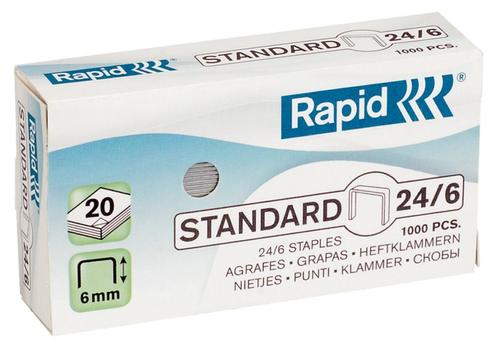 RAPID staples Standard 24/6 Galvanized Box of 1000 (24855600*20)