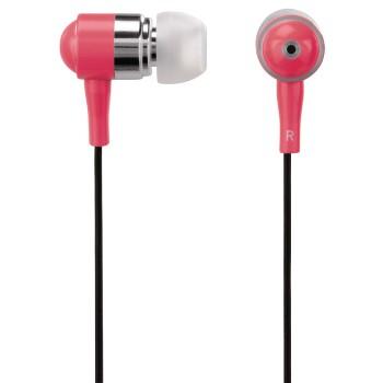 HAMA Øreplugger Shiny In-Ear Mic Sølv Rosa (00124416)