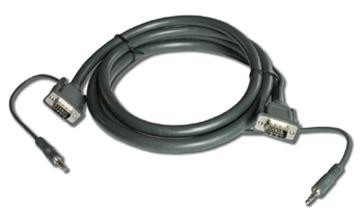 KRAMER C-GMA/GMA | With 3,5mm Audio | VGA - VGA | Max | Grey | 4.6m (92-2202015)