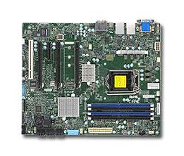 SUPERMICRO 1XEONV5 C236 64GB DDR4 ATX 2XGBE 6XSATA DP PCI IPMI RETAIL  IN CPNT (MBD-X11SAT-F-O)