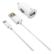 Essentials USB Car Charger KIT 2.4A 5V w/Apple MFI Cab 1m