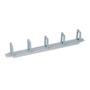 LOGILINK LOGILINK- 19'' Cable Management Bar 1U with 5 turnable plastic brackets, grey