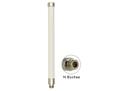 DELOCK WLAN Antenna 802.11 ac/a/h/b/g/n 6 ~ 8 dBi 280 mm omnidirectional pole mounting fixed white o