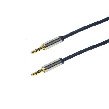 LOGILINK - Audio Cable 3.5 Stereo M/M, straight, 1.00 m, blue (CA10100)