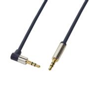 LogiLink - Audio Cable 3.5 Stereo M/M 90° angled, 1.00 m, blue