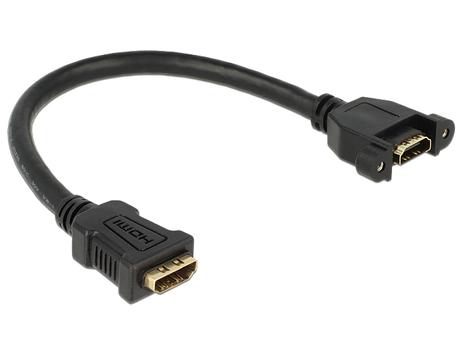 DELOCK Kabel HDMI A Buchse > HDMI A Buchse zum Einbau 0,25 m Delock (85100)