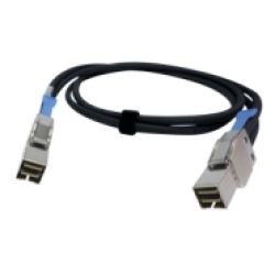 QNAP CAB-SAS05M-8644 - SAS ekstern kabel - SAS 12Gbit/s - 4 x Mini SAS HD (SFF-8644) (hann) til 4 x Mini SAS HD (SFF-8644) (hann) - 50 cm - svart (CAB-SAS05M-8644)