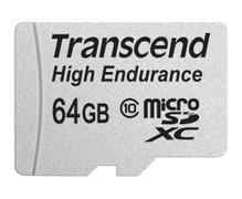 TRANSCEND High Endurance 64GB microSDXC Class10 21MB/s MLC incl. Adapter