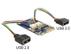 DELOCK Module MiniPCIe I/O full size 2 x USB 2.0 Type-A female