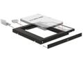 DELOCK Einbaurahmen 5,25 Slim für 2,5 SATA HDD 9,5mm