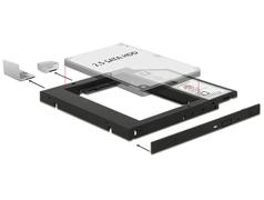 DELOCK Einbaurahmen 5,25 Slim für 2,5 SATA HDD 9,5mm