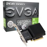 EVGA GF GT 710 2GB PASSIV 2SLOT 64 BIT DVI HDMI VGA              IN CTLR