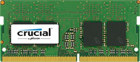 CRUCIAL DDR4 2400MHz 8GB SODIMM PC4-19200,  CL17, SR x8, Unbuffered SODIMM 260pin Single Ranked (CT8G4SFS824A)