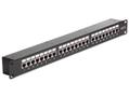 DELOCK 19" Patchpanel 24P CAT6 Black