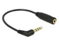 DELOCK Audio Cable Stereo jack 3.5 mm 4 pin male angled > Stereo jack