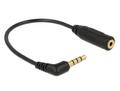 DELOCK Audio Cable Stereo jack 3.5 mm 4 pin male angled > Stereo jack