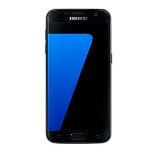 SAMSUNG Galaxy S7 Flat 32 GB Svart Smarttelefon,  5,1" skjerm, 12/5MP kamera, Android 6.0, MicroSD, Vattenskyddad (SM-G930FZKANEE)