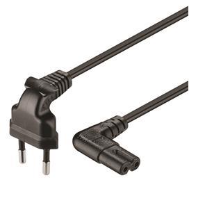 GOOBAY Power Cable CEE7/16 to C7. Black. 0.75m (97344)