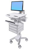 Ergotron StyleView Cart with LCD Arm, 3 Drawers vogn - åpen arkitektur - for LCD-skjerm / tastatur / mus / CPU / bærbar / skanner (SV43-1230-0)
