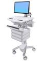 STYLEVIEW CART WITH LCD ARM 3 DRAWERS CRTS