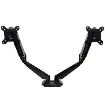 STARTECH StarTech.com Desk Mount Dual Monitor Arm - One-Touch Height Adjustment (ARMSLIMDUO) - Mounting kit - adjustable arm - for LCD display - aluminium - black - screen size: 12"-32" - desk-mountable - for  (ARMSLIMDUO)